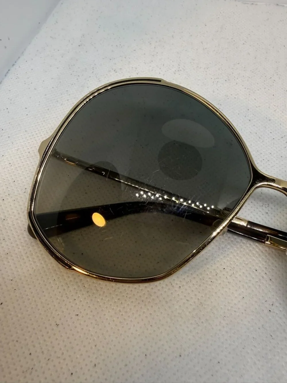 Marc Jacobs 621/S Gold Black Metal Sunglasses 62-13-145 KS6DX Dark Gray Lens